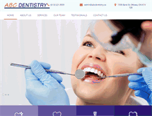 Tablet Screenshot of abcdentistry.ca